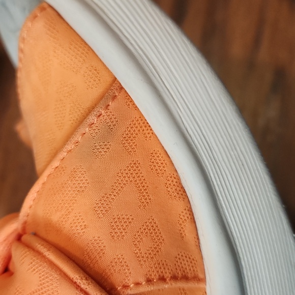 BZees LifeStride Smile Orange Wedge Slide Sandals - Picture 5 of 8